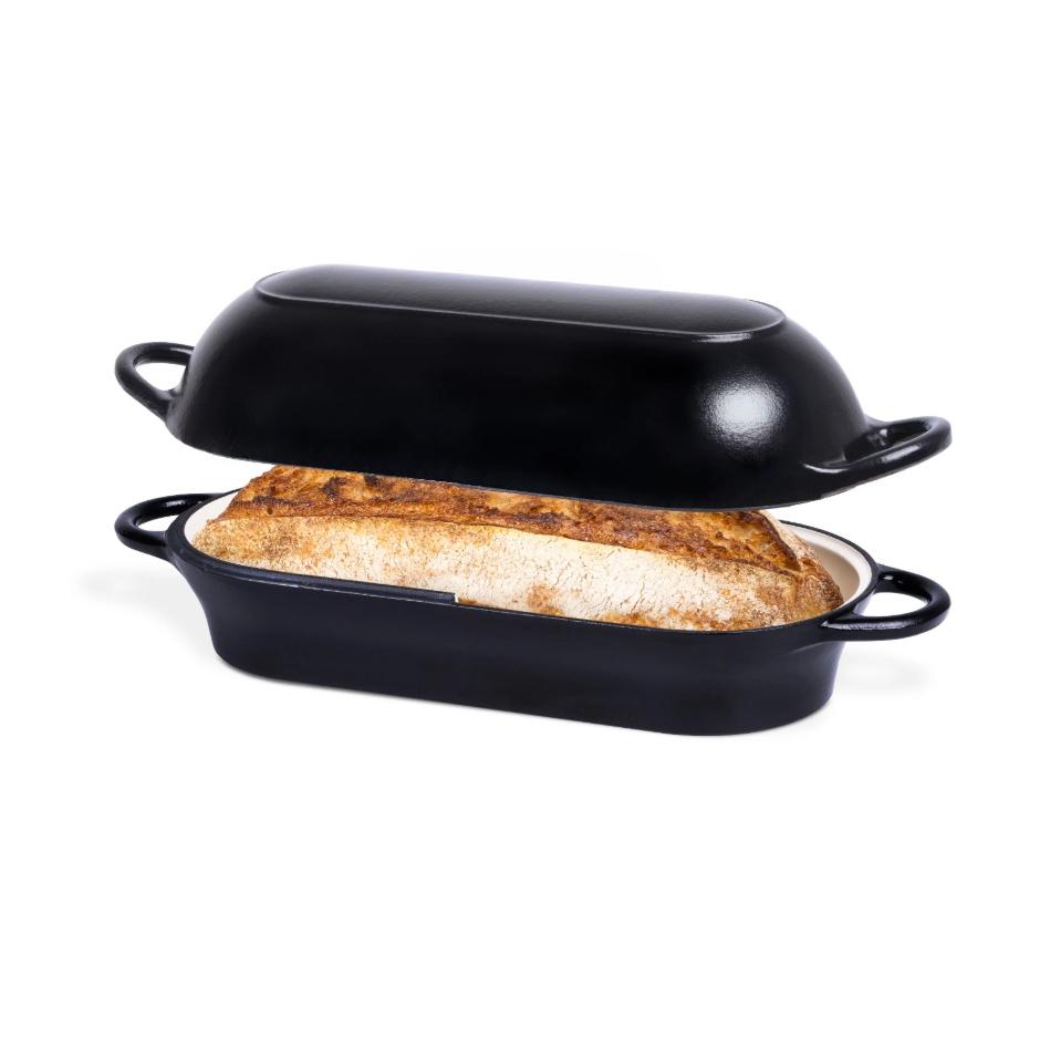 Multi-Color Rectangular Enamelled Cast Iron Pot, Non-Stick Dutch Oven, Oven Safe Loaf Pan, Ideal for Sourdough Bread Baking, Home Kitchen Baking & Daily Cooking