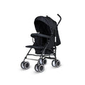 One-Hand Fold Lightweight Travel Baby Stroller, Compact Portable Buggy with 3-Point Safety Harness and Shock-Absorbing Wheels for Toddlers 0–36 Months, Black, Cream & Grey Available