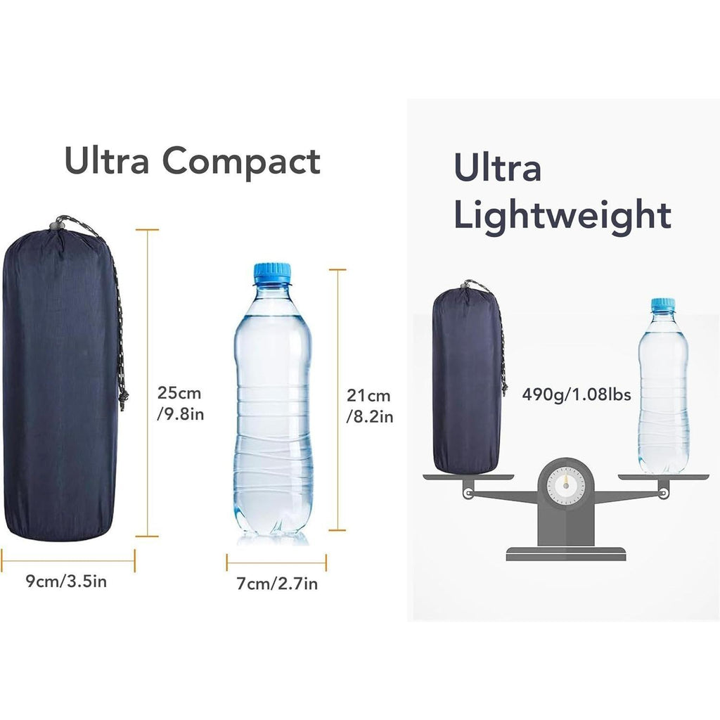 Ultralight Inflatable Sleeping Pad, Compact Portable Camping Air Mattress, Lightweight Waterproof Camping Mat for Backpacking, Hiking, Travel, Tent & Outdoor Camping
