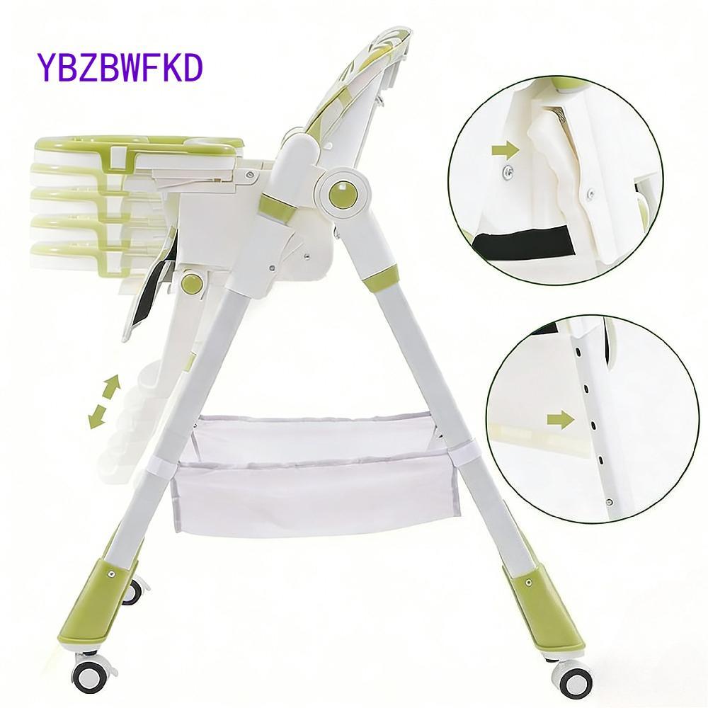 Adjustable Luxury Foldable Highchair - 5-Position Height, 3 Recline & Easy-Clean Tray | Grow-with-Me Baby Chair from 6 Months to 3 Years [Plus A Free Gift]