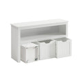 Toy Storage Organizer Multi-Functional Children Storage Cabinet & Bookcase 3 Drawers Large Capacity MDF Unit for Playroom Living Room & Children’s Room