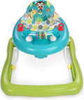 Cartoon Baby Walker for 6 Months+: Easy-Fold Frame, Space-Saving Storage, Safe Anti-Rollover Design, Adjustable Height, Fun Toy Tray, Smooth-Rolling Wheels. Aids Toddler’s First Steps, Promotes Balance & Coordination. Lightweight, Sturdy, Foldable Infant