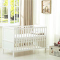 direct Direct Detachable Wooden Baby & Toddler Bed 126x66 cm Non-Toxic Eco Paint Rounded Safety Edges Space-Saving Design Sturdy Structure for Nursery Kids' Room