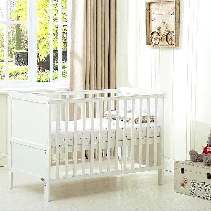 direct Direct Detachable Wooden Baby & Toddler Bed 126x66 cm Non-Toxic Eco Paint Rounded Safety Edges Space-Saving Design Sturdy Structure for Nursery Kids' Room