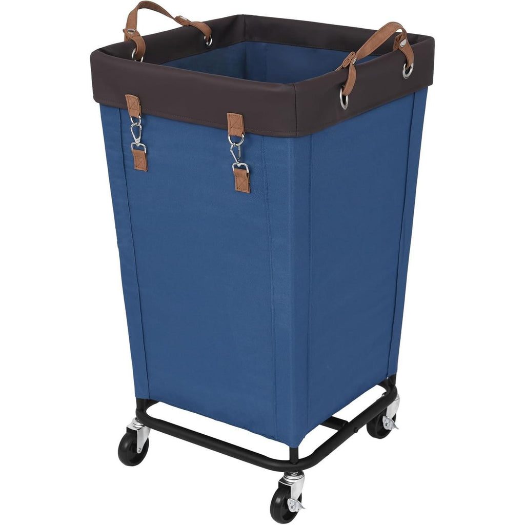 160L Rolling Laundry Hamper with Wheels, Heavy Duty Large Laundry Basket, Removable Fabric Liner Dirty Clothes Storage Cart for Home Dorm Hotel