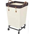 160L Rolling Laundry Hamper with Wheels, Heavy Duty Large Laundry Basket, Removable Fabric Liner Dirty Clothes Storage Cart for Home Dorm Hotel
