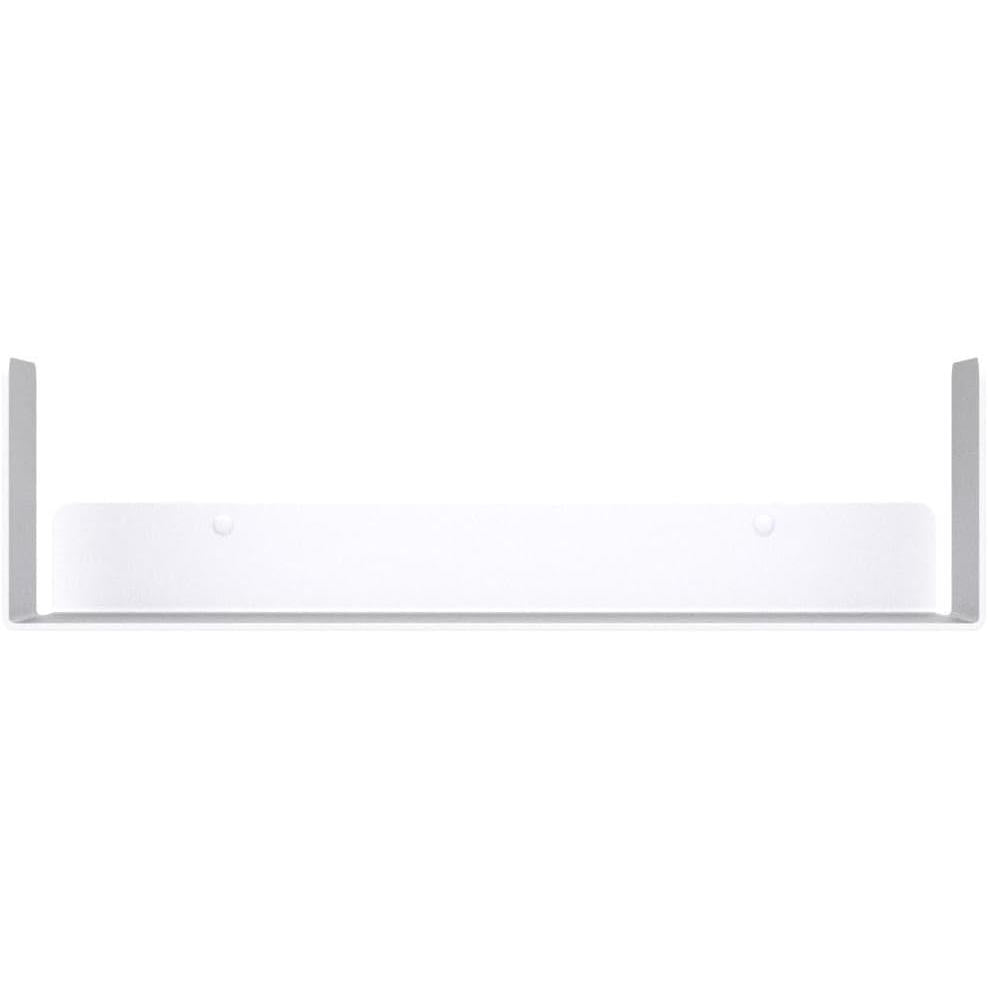 2 Pack White Floating Wall Bookshelves (2x40 cm) - Wall Mounted Shelf Set, Ideal for Bedroom & Living Room