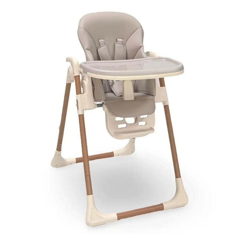 Foldable Baby High Chair, Multi Adjustable Height & Recline Highchair for Mealtimes, Slim Space Saving Frame, Detachable Washable Seat Cover, Safe Feeding Chair for Babies & Toddlers Up To 15kg