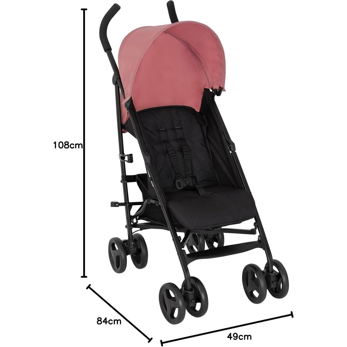 Lightweight Compact Baby Stroller, 6.6KG Travel Pushchair for Newborn To 3 Years Old (0‑15kg), Quick Fold Stroller with 2‑Position Reclining Seat & Adjustable Calf Support, Portable Buggy for Daily Walks and Family Outdoor Travel