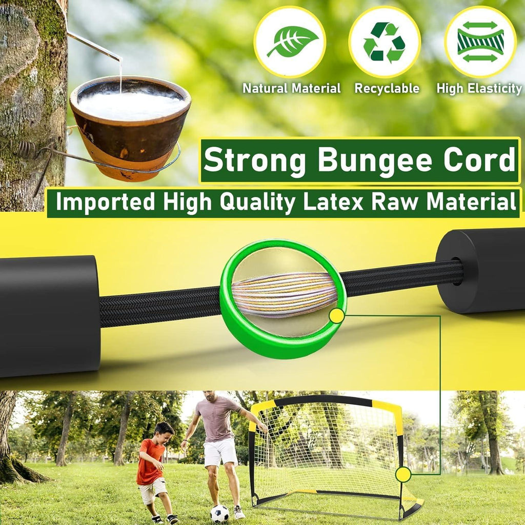 Pop Up Football Goal – Portable & Foldable Soccer Net for Outdoor Training, Backyard, Garden – Lightweight Football Post for Kids & Adults [Plus A Free Gift]