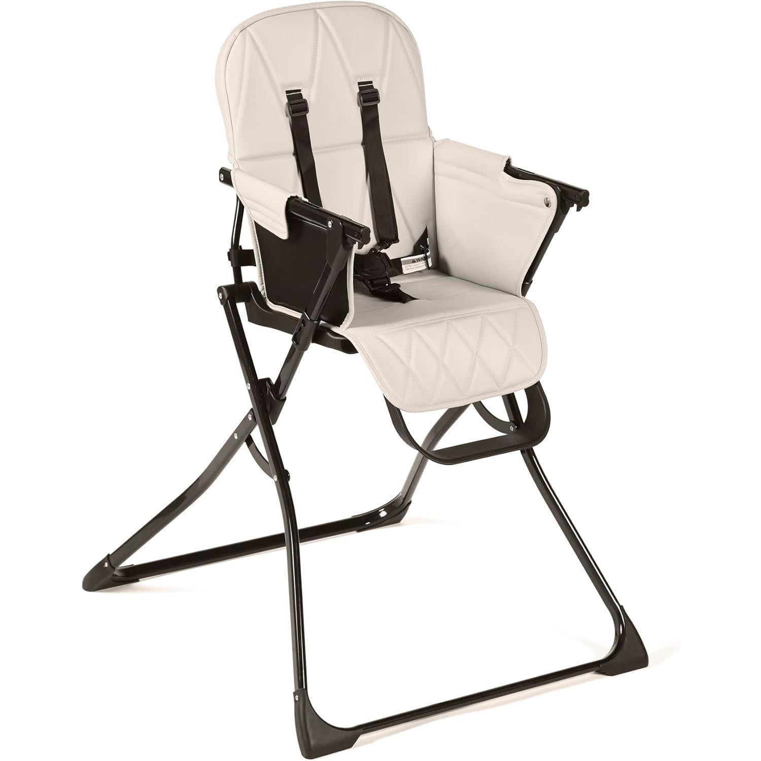 【NS】Flip Magic Fold Highchair (Sage Green) – Suitable from Sitting Up to 15kg, 5-Point Safety Harness, Removable Tray, Quick One-Hand Fold, Compact Slimline Design for Easy Storage