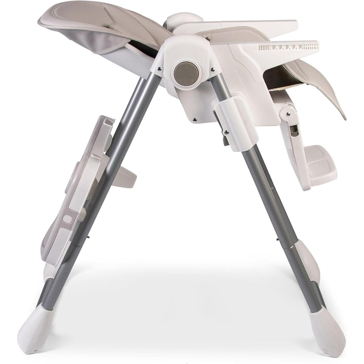 【NS】Feed Me Lolo Luxury Six Height Adjustable Hi-Lo Highchair, Soft Grey/White