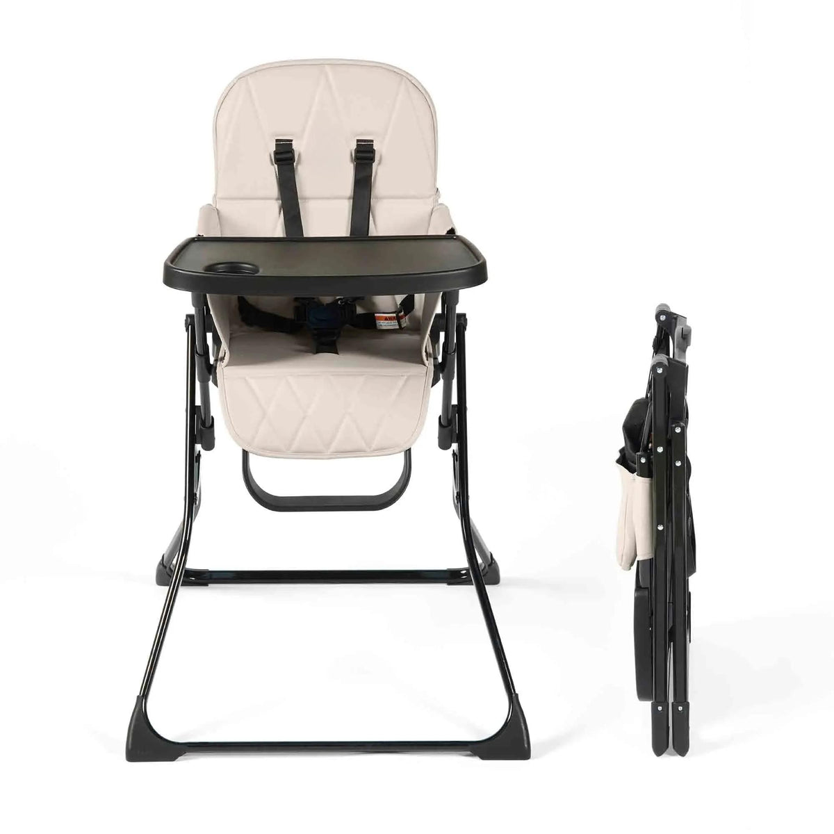 Ultra‑Slim Flip‑Fold Highchair with Super‑Quick Compact Fold, Removable Tray & Wipe‑Clean Cover, 5‑Point Harness, and Footrest – The Perfect Space‑Saving Dining Seat for Babies up to 15kg