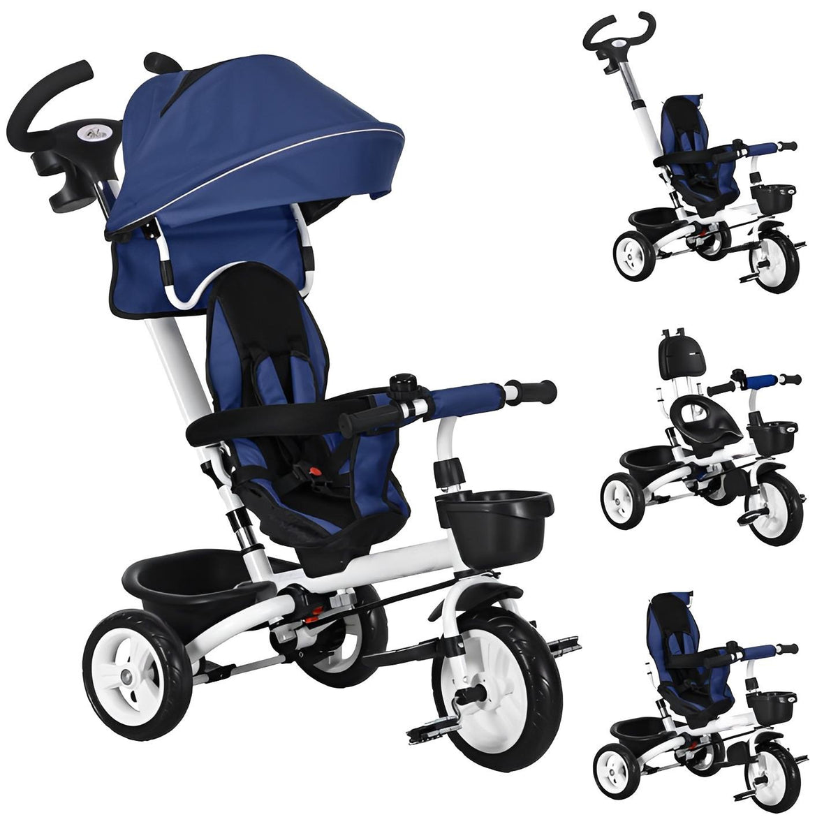 【NS】Foryourlittleone Trike V3 Tricycle Baby Push with Parent Handle Bike 9 Months to 5 Years | For-Your-Little-One Trike with Parent Handle, Multi-Functional Tricycle