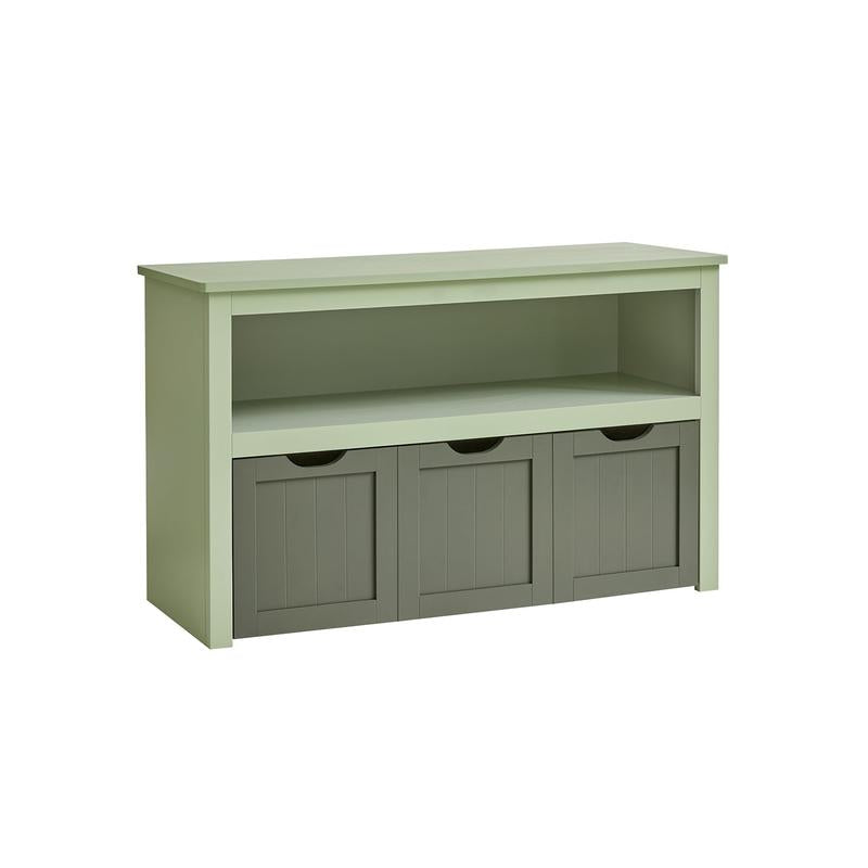 Toy Storage Organizer Multi-Functional Children Storage Cabinet & Bookcase 3 Drawers Large Capacity MDF Unit for Playroom Living Room & Children’s Room