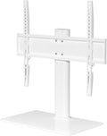 Universal TV Stand for 24–60 Inch LCD LED OLED Plasma TVs, Height Adjustable Table Top Pedestal with Bracket, 8mm Tempered Glass Base, 45kg Load, Max VESA 400x400mm, Cable Management