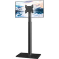 TV Stand with Swivel Mount – Universal Floor Stand for 19 to 43 inch LED LCD TVs, Adjustable Height, Sturdy and Easy to Install, Ideal for Living Room and Bedroom, Black