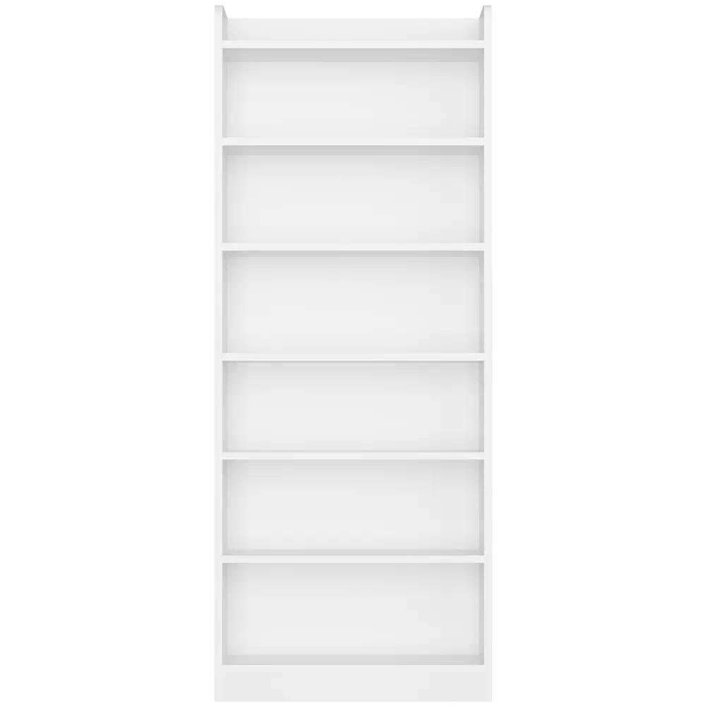 `Modern Tall Slim Open Bookcase, Freestanding Display Storage Shelf with Adjustable Shelves & Anti‑Tip Wall Anchor, Multi‑Purpose Unit for Books, Plants & Home Decor, Bedroom Living Room Office Study`