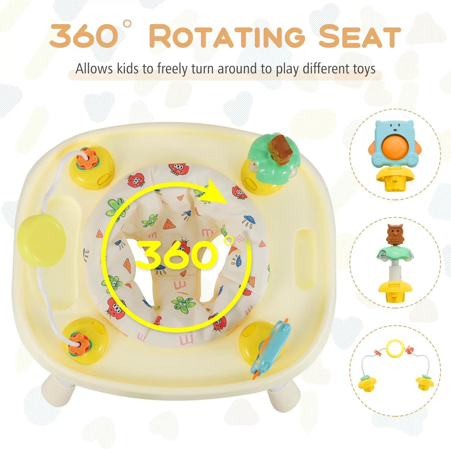 16-in-1 Convertible High Chair for Babies & Toddlers, 6-36 Months, with 5-Point Safety Harness, Removable Feeding Tray, Adjustable Tabletop, Sturdy Frame, Ideal Chair for Dining and Play [Plus A Free Gift]
