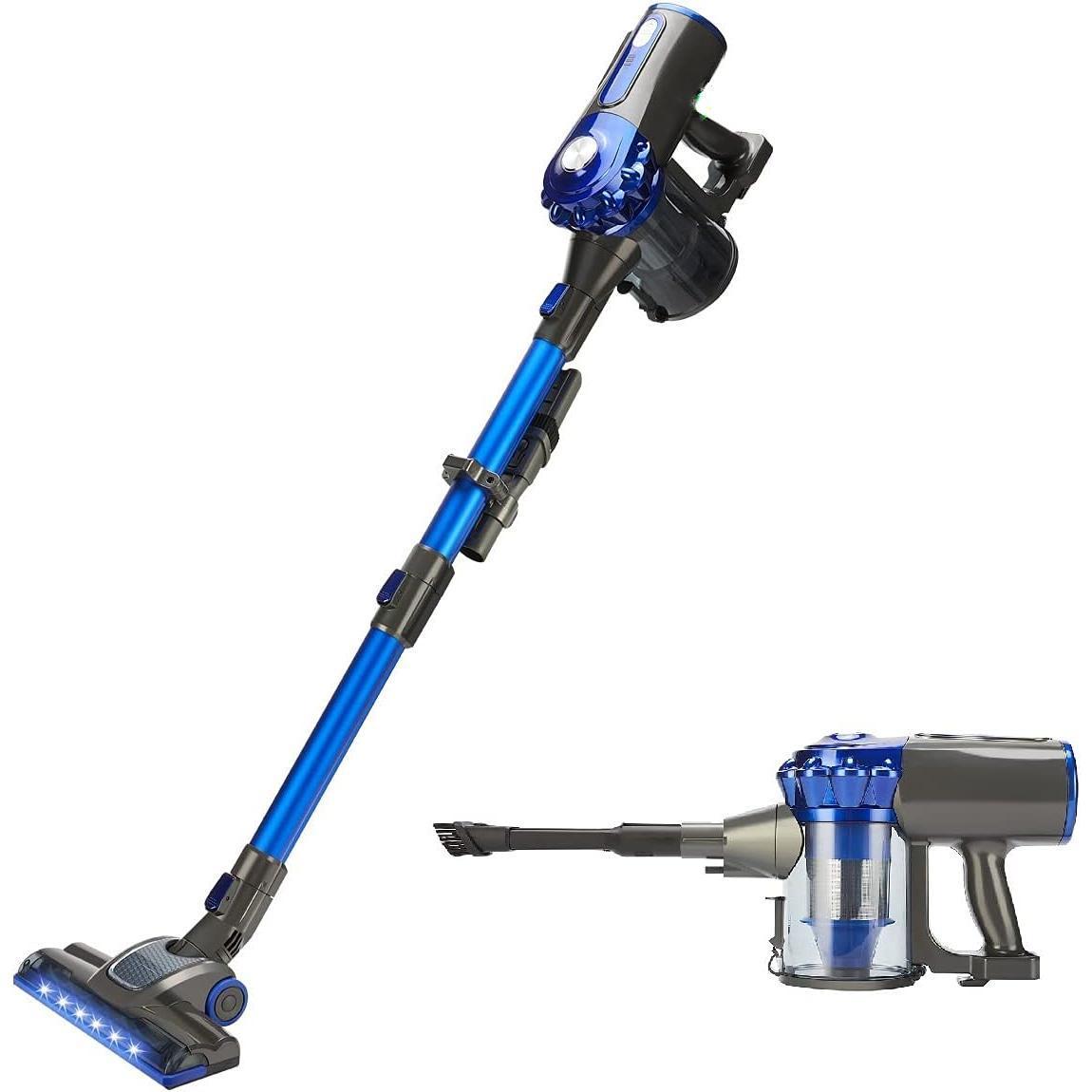 Cordless Vacuum Cleaner Upright Handheld Stick Lightweight Rechargeable Lithium Battery Good for Carpet, Pet Hair (AKV8). Plus A Complimentary Gift