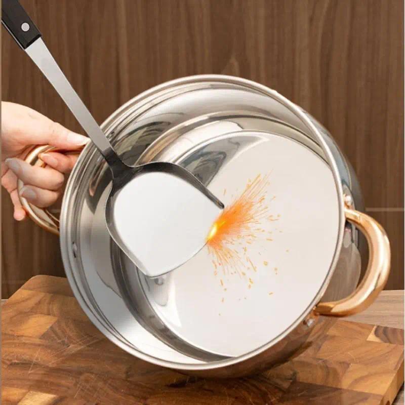 Stainless Steel Non-Stick Cookware Set, Pots & Pans with Heat-Resistant Handles, Compatible with All Stovetops, Premium Kitchen Essential & Holiday Gift Choice
