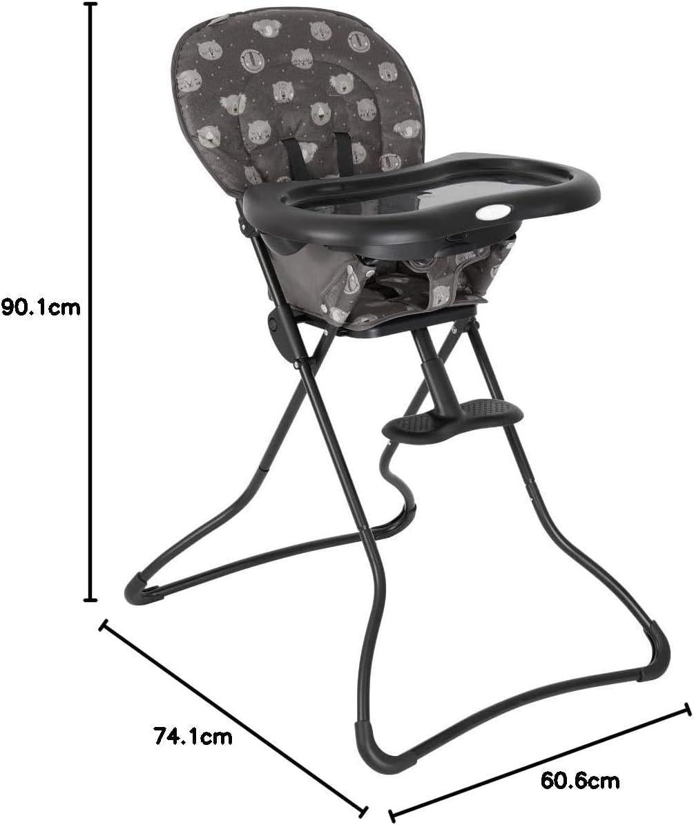 Adjustable Luxury Highchair - Ultra Lightweight (5.4kg) & Compact Fold | Space-Saving Design, Stands Alone When Folded [Plus A Free Gift]